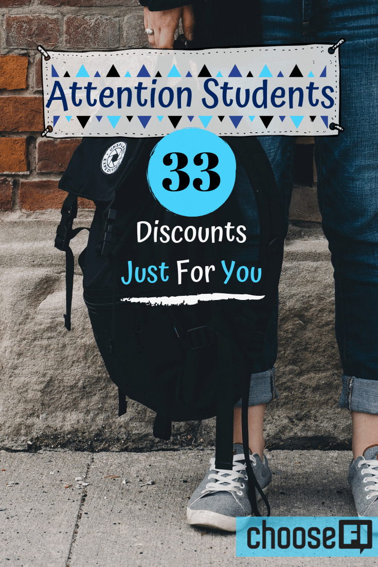 Attention Students! 33 Discounts Just For You
