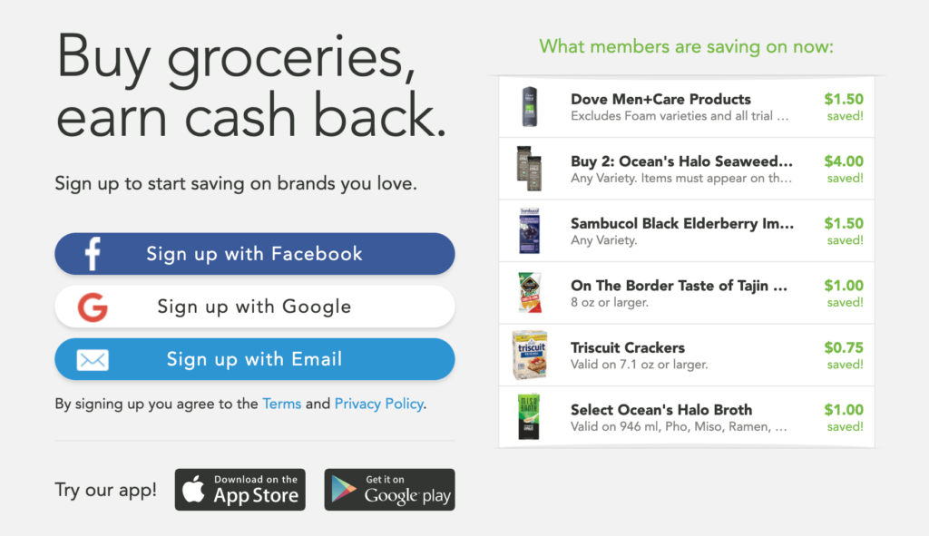 Buy groceries, earn cash back