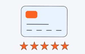 credit card with stars